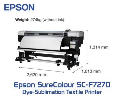 Epson Surecolor Sc F7270 Dye Sublimation Textile Printer Pt Mulia